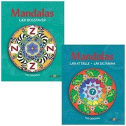 Unicorn Mandalas malebøger Lær at tælle & Lær Bogstaver Hobby paperback