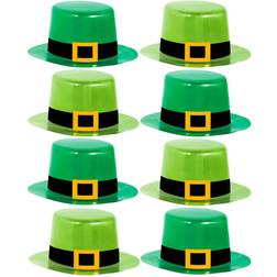Amscan Mini Hats St. Patrick's Day-10cm x 8.2cm-8 Pcs, Paper, Multicolor, 4" x 3.3"