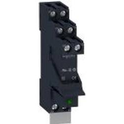 Schneider Electric Zelio rsb plug-in relay premounted in socket with varistor and legend 2 c/o 8a contacts and 230vac supply
