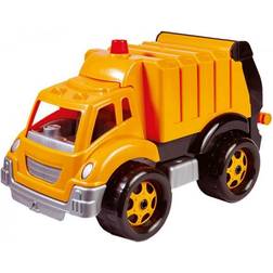 Bino 83215 Recycling Lorry Toy for Toddlers and Kids. Orange Plastic Rubbish Truck for Indoor and Outdoor Playtime. Size Approx. 36x21x23 cm