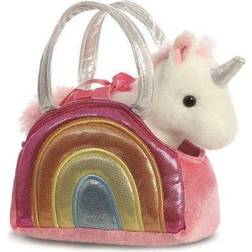 Aurora Fancy Pals, 61171, Rainbow Unicorn Soft Toy In A Handbag, Gift Idea, Multi-Colour