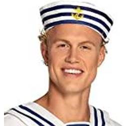 Boland BV Navy Sailor Doughboy Hat, White/Navy