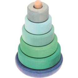 Grimms Wobbly Stacking Tower, Nursery & Pre-School Toys, Blue