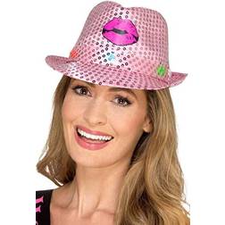 Smiffys Light Up Sequin Hen Party Trilby Hat