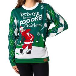 SillySanta Golfer Christmas Sweater Unisex - Green