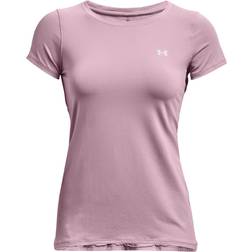 Under Armour HeatGear Armour Short Sleeve T-shirt Women - Mauve Pink/Metallic Silver