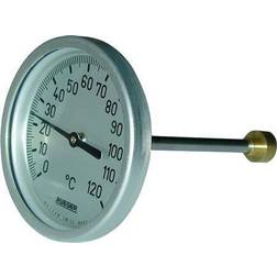 SØRENSEN & KOFOED Rüger termometer type TCH. 0-120° Ø65. 100MM føler. Klasse 1. Følerhus i rustfri AISI 304, bagudvendt føler. Excl føler lomme
