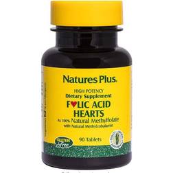 Nature's Plus Folic Acid Hearts 400 mcg (90 Tablets)