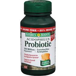 Natures Bounty Probiotic Acidophilus 100 million 120 Tablets
