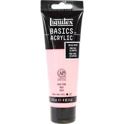 Liquitex Basics Acrylics Colors rose pink 4 oz. tube