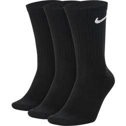 Nike Everyday Lightweight Training Crew Socks 3-pack - Black/White