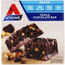 Atkins Tripe chocolate bar Chocolate 5 Bars