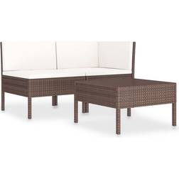 vidaXL 310185 Outdoor Lounge Set, 1 Table incl. 2 Sofas