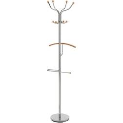 Dkd Home Decor Hat stand Silver Steel Rubber wood (45 x 42 x 180 cm) Kleshenger