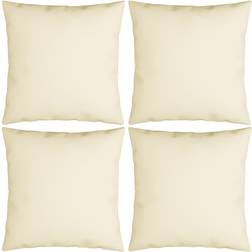 vidaXL 314325 4-pack Complete Decoration Pillows Beige (40x40cm)