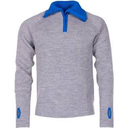 Ulvang Rav Wool Sweater Unisex - Grey Melange/Skydiver/Charcoal