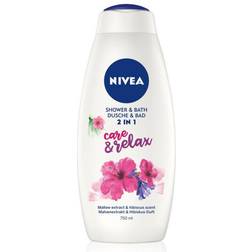Nivea 2 In 1 Care & Relax Bath Foam & Shower Gel 750ml