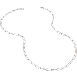 Monica Vinader Alta Textured Chain Necklace - Silver