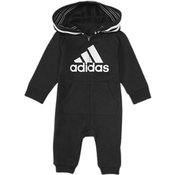 adidas Infant Badge of Sport 3-Stripes Coverall - Black (AM1038-001)