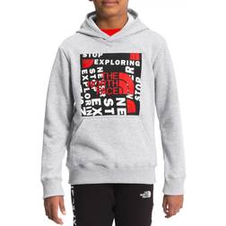 The North Face Boy's Camp Fleece Pullover Hoodie - Light/Fiery Red (NF0A5GM7-B32)