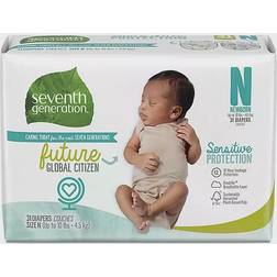 Seventh Generation Free and Clear Newborn Disposable Diapers 31 pcs