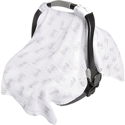 Aden + Anais Essentials Car Seat Canopy in Safari Babies Elephant Grey