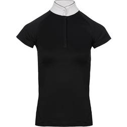 Horseware Ladies Sara Jersey Short Sleeve Competition Top Black XX-Small