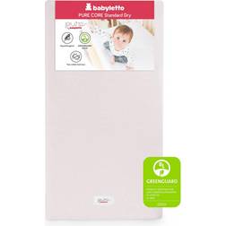 Babyletto Babyletto Pure Core 2-Stage Crib & Toddler Mattress With Dry Waterproof Cover White Crib Mattress 27.8x52"