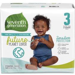 Seventh Generation Baby Diapers Sensitive Protection Free & Clear Size 3 27 pcs