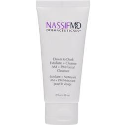 NassifMD Dermaceuticals Dawn to Dusk Exfoliate AM + PM Facial Cleanser 2fl oz