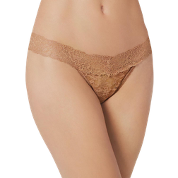 Maidenform All-Over Lace Thong - Cinnamon Butter