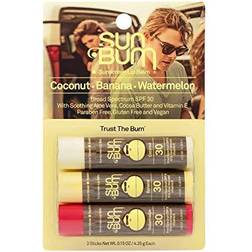 Sun Bum Original Sunscreen Lip Balm SPF30 3-Pack