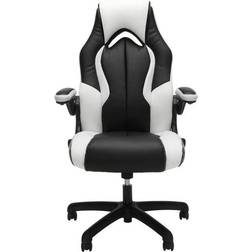 ESS-3086 Essentials Collection High-Back Racing Style Gaming Chair - Black/White