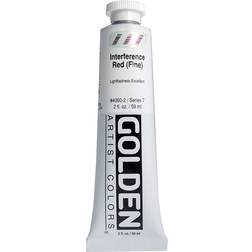 Golden Acrylic Paint, Fine, 2 Oz, Interference Red