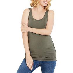 Motherhood Small Side Ruched Maternity Tank Top Beetle
