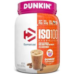 Dymatize ISO Protein Powder Dunkin Cappuccino 21.2oz
