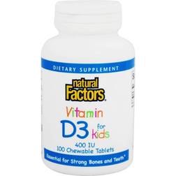 Natural Factors Vitamin D3 400 Iu 100 Chwbls