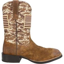 Ariat Sport Patriot Cowboy Boots - Antique Mocha Suede