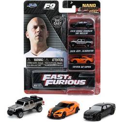 Jada Fast and Furious Nano Hollywood Rides F9 3-Pack