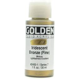 Golden Iridescent Bronze Fluid Acrylic Paint