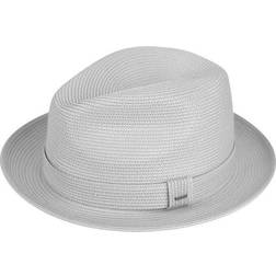 Bailey Tate Braided Fedora Bucket Hat - Light Grey