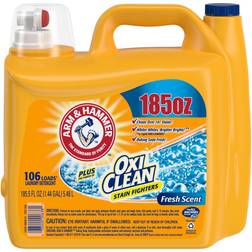Arm & Hammer Plus OxiClean, Fresh Scent Liquid Laundry Detergent 106 Loads 185.5fl oz