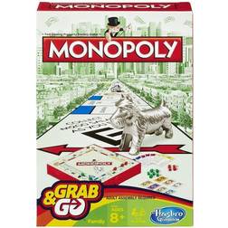 Hasbro Monopoly Grab and Go Travel Size Board Game HASB1004-6