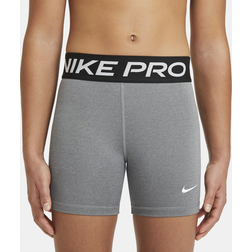 Nike Pro Shorts Kids - Carbon Heather/White (DA1033-091)
