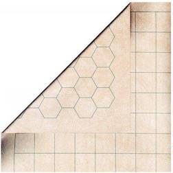 Chessex Double-Sided Battlemat With 1 Inch Squares/Hexes Multi