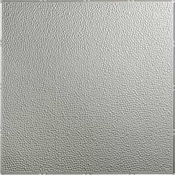 Fasade Border Fill 23-3/4" x 23-3/4" PVC Lay In Tile in Argent Silver PL5909