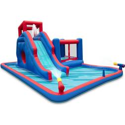 Sunny & Fun Inflatable Water Park with Slide & Bounce House