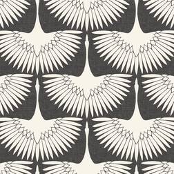 Feather Flock Peel and Stick Wallpaper Storm Gray