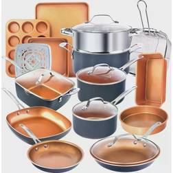 Gotham Steel - Cookware Set with lid 20 Parts