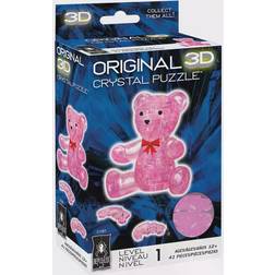 Bepuzzled 3D Crystal Puzzle Teddy Bear (Pink)